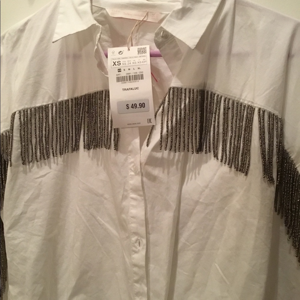 New Zara top size xs